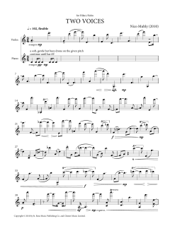 Two Voices von Nico Muhly (Download) 