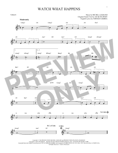 Watch What Happens von Norman Gimbel (Download) 