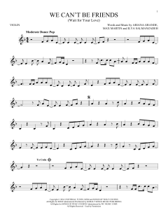 We Can't Be Friends von Ariana Grande (Download) 