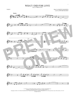 What I Did For Love von Edward Kleban (Download) 