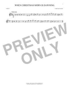 When Christmas Morn Is Dawning von Traditional Swedish (Download) 