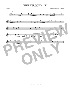 Where E'er You Walk von George Frideric Handel (Download) 