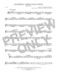 Yesterday, When I Was Young von Roy Clark (Download) 