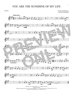 You Are The Sunshine Of My Life von Stevie Wonder (Download) 