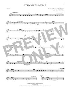 You Can't Do That von The Beatles (Download) 