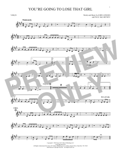 You're Going To Lose That Girl von The Beatles (Download) 