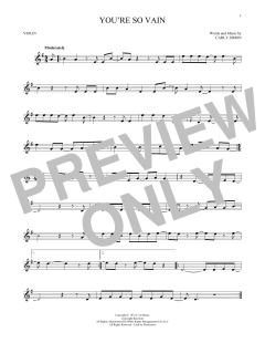 You're So Vain von Carly Simon (Download) 