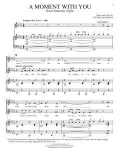 A Moment With You von Stephen Sondheim (Download) 