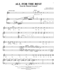 All For The Best von Stephen Schwartz (Download) 