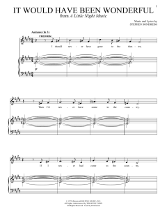 It Would Have Been Wonderful von Stephen Sondheim (Download) 