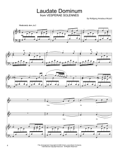 Laudate Dominum von Wolfgang Amadeus Mozart (Download) 