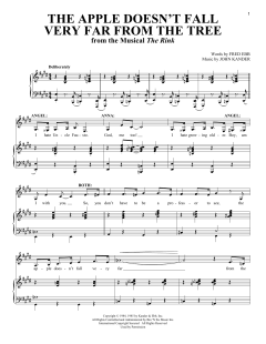 The Apple Doesn't Fall Very Far From The Tree von Fred Ebb (Download) 