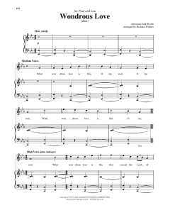 Wondrous Love von Southern American Folk Hymn (Download) 