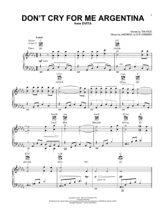 Don't Cry For Me Argentina von Madonna (Download) 