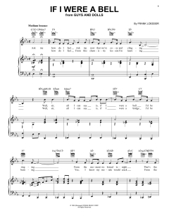If I Were A Bell von Frank Loesser (Download) 
