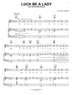 Luck Be A Lady von Frank Loesser (Download) 