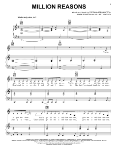 Million Reasons von Lady Gaga (Download) 