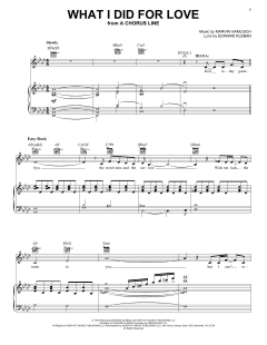 What I Did For Love von Edward Kleban (Download) 