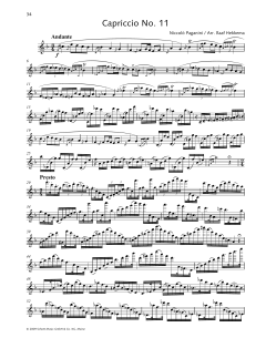 Capriccio No. 11 von Niccolò Paganini (Download) 