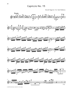 Capriccio No. 15 von Niccolò Paganini (Download) 