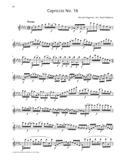 Capriccio No. 16 von Niccolò Paganini (Download) 