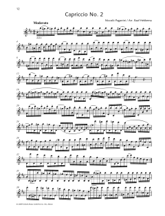 Capriccio No. 2 von Niccolò Paganini (Download) 