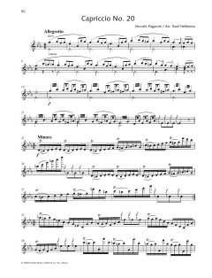 Capriccio No. 20 von Niccolò Paganini (Download) 