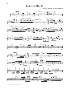 Capriccio No. 23 von Niccolò Paganini (Download) 