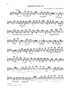 Capriccio No. 6 von Niccolò Paganini (Download) 