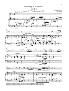 Elegie A-flat major von Theobald Böhm (Download) 