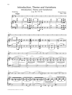 Introduction, Theme and Variations von Richard Strauss (Download) 