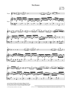 Siciliano von Johann Sebastian Bach (Download) 