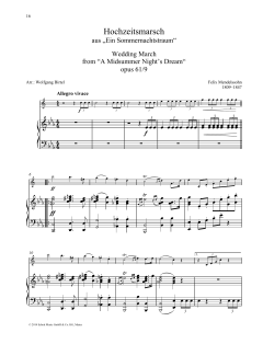 Wedding March von Felix Mendelssohn Bartholdy (Download) 