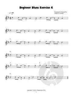 Best Beginner Blues Exercises for Clarinet von Andrew D. Gordon 