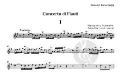 Concerto di Flauti von Alessandro Marcello (Download) 