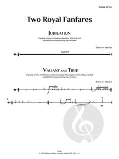 2 Royal Fanfares von Duncan Stubbs (Download) 