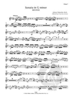 Sonata in G minor, BWV 1020 von Johann Sebastian Bach (Download) 