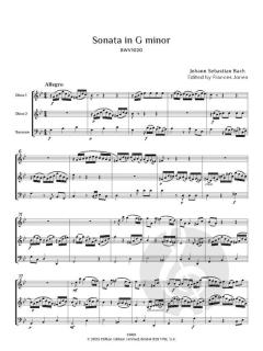 Sonata in G minor, BWV 1020 von Johann Sebastian Bach (Download) 