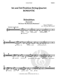 1st & 3rd Position String Quartet: Romantic von Franz Schubert (Download) 