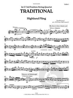 1st & 3rd Position String Quartet: Folk. Highland Fling (Download) 