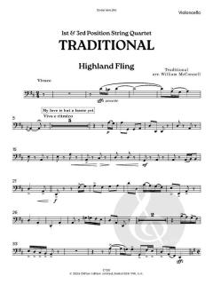 1st & 3rd Position String Quartet: Folk. Highland Fling (Download) 