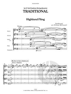 1st & 3rd Position String Quartet: Folk. Highland Fling (Download) 