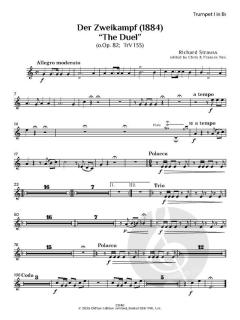 Der Zweikampf "The Duel" o.op. 82, TrV 133 (1884) von Richard Strauss (Download) 