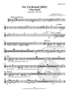Der Zweikampf "The Duel" o.op. 82, TrV 133 (1884) von Richard Strauss (Download) 