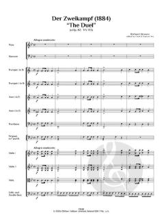 Der Zweikampf "The Duel" o.op. 82, TrV 133 (1884) von Richard Strauss (Download) 