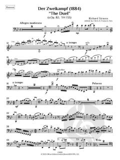 Der Zweikampf "The Duel" o.op. 82, TrV 133 (1884) von Richard Strauss (Download) 