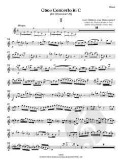 Oboe Concerto in C (Rtt 29) von Carl Ditters von Dittersdorf (Download) 