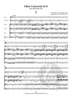 Oboe Concerto in D (Rtt 30) von Carl Ditters von Dittersdorf (Download) 