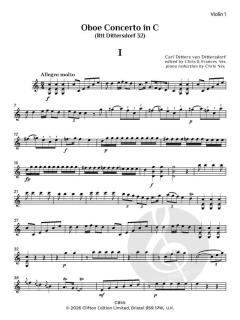 Oboe Concerto in C (Rtt 32) von Carl Ditters von Dittersdorf (Download) 