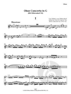 Oboe Concerto in G (Rtt 33) von Carl Ditters von Dittersdorf (Download) 